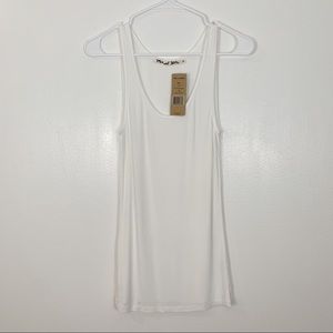 Michael Stars 2X1 ribbed scoop Neck tank